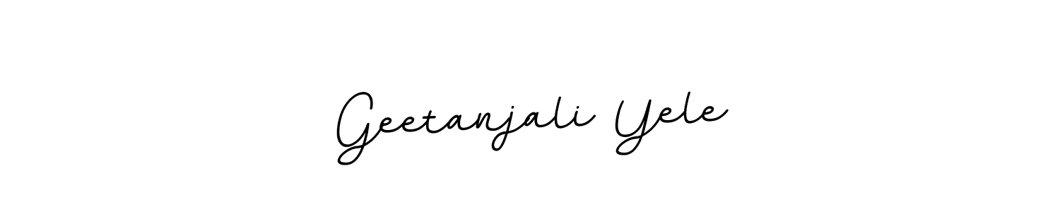 Also we have Geetanjali Yele name is the best signature style. Create professional handwritten signature collection using BallpointsItalic-DORy9 autograph style. Geetanjali Yele signature style 11 images and pictures png