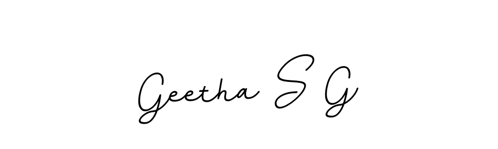 BallpointsItalic-DORy9 is a professional signature style that is perfect for those who want to add a touch of class to their signature. It is also a great choice for those who want to make their signature more unique. Get Geetha S G name to fancy signature for free. Geetha S G signature style 11 images and pictures png