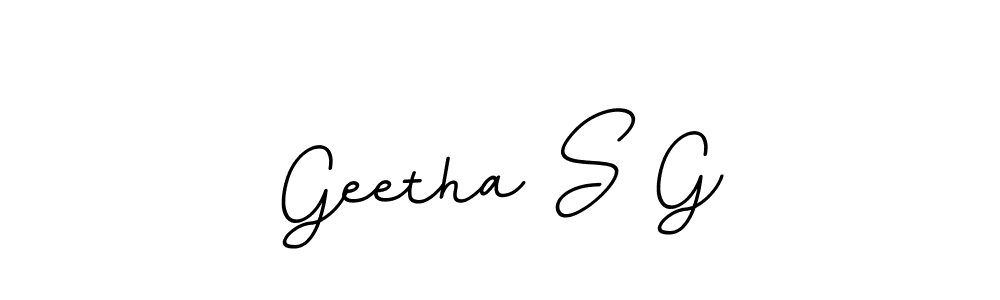 BallpointsItalic-DORy9 is a professional signature style that is perfect for those who want to add a touch of class to their signature. It is also a great choice for those who want to make their signature more unique. Get Geetha S G name to fancy signature for free. Geetha S G signature style 11 images and pictures png