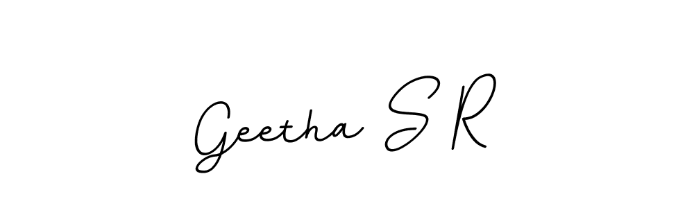 Create a beautiful signature design for name Geetha S R. With this signature (BallpointsItalic-DORy9) fonts, you can make a handwritten signature for free. Geetha S R signature style 11 images and pictures png