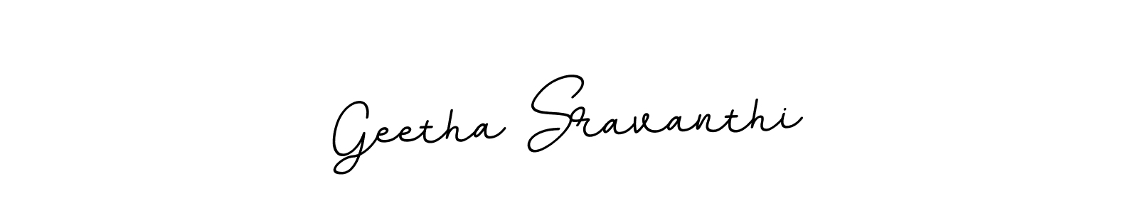 You should practise on your own different ways (BallpointsItalic-DORy9) to write your name (Geetha Sravanthi) in signature. don't let someone else do it for you. Geetha Sravanthi signature style 11 images and pictures png