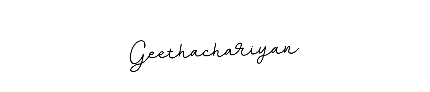 Create a beautiful signature design for name Geethachariyan. With this signature (BallpointsItalic-DORy9) fonts, you can make a handwritten signature for free. Geethachariyan signature style 11 images and pictures png