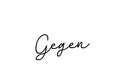 Use a signature maker to create a handwritten signature online. With this signature software, you can design (BallpointsItalic-DORy9) your own signature for name Gegen. Gegen signature style 11 images and pictures png