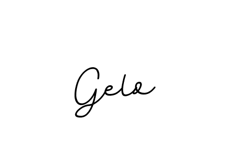 This is the best signature style for the Gelo  name. Also you like these signature font (BallpointsItalic-DORy9). Mix name signature. Gelo  signature style 11 images and pictures png