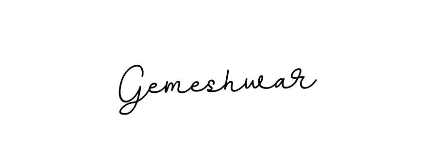 How to make Gemeshwar signature? BallpointsItalic-DORy9 is a professional autograph style. Create handwritten signature for Gemeshwar name. Gemeshwar signature style 11 images and pictures png