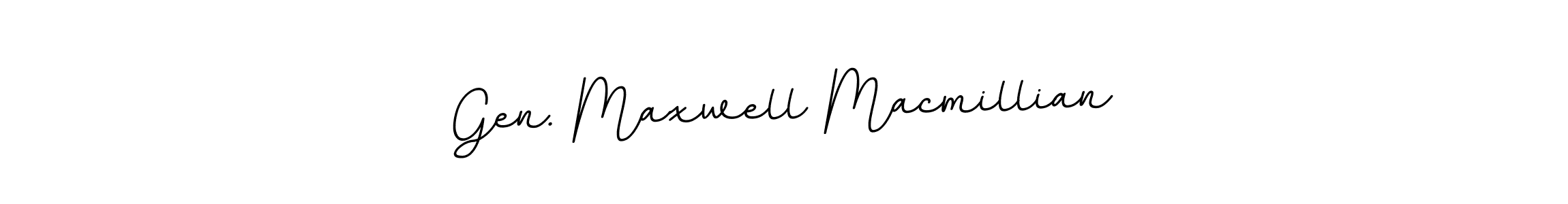 Make a beautiful signature design for name Gen. Maxwell Macmillian. With this signature (BallpointsItalic-DORy9) style, you can create a handwritten signature for free. Gen. Maxwell Macmillian signature style 11 images and pictures png