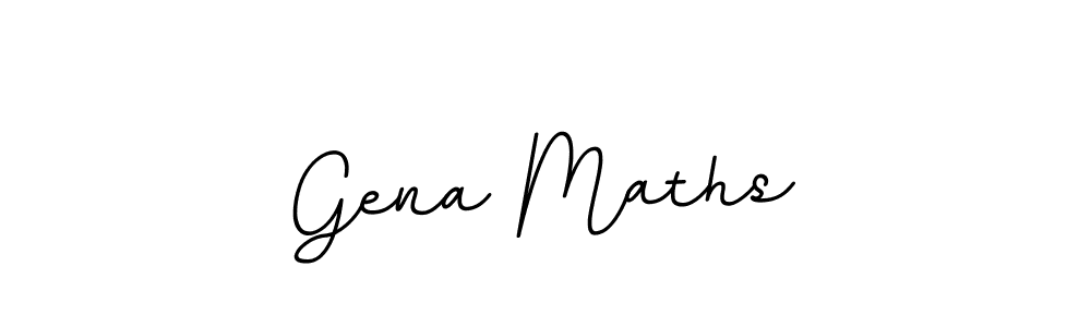 The best way (BallpointsItalic-DORy9) to make a short signature is to pick only two or three words in your name. The name Gena Maths include a total of six letters. For converting this name. Gena Maths signature style 11 images and pictures png