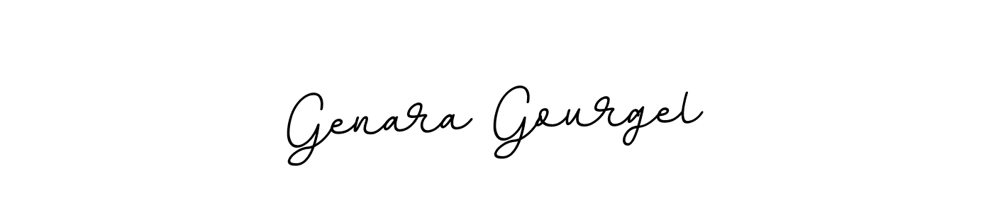 How to make Genara Gourgel name signature. Use BallpointsItalic-DORy9 style for creating short signs online. This is the latest handwritten sign. Genara Gourgel signature style 11 images and pictures png