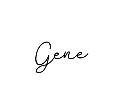Use a signature maker to create a handwritten signature online. With this signature software, you can design (BallpointsItalic-DORy9) your own signature for name Gene. Gene signature style 11 images and pictures png