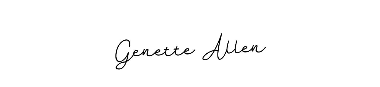 Make a beautiful signature design for name Genette Allen. With this signature (BallpointsItalic-DORy9) style, you can create a handwritten signature for free. Genette Allen signature style 11 images and pictures png