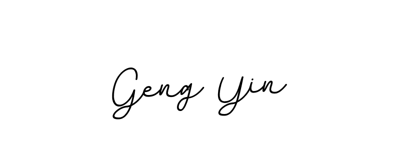 Geng Yin stylish signature style. Best Handwritten Sign (BallpointsItalic-DORy9) for my name. Handwritten Signature Collection Ideas for my name Geng Yin. Geng Yin signature style 11 images and pictures png