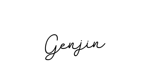 Also we have Genjin name is the best signature style. Create professional handwritten signature collection using BallpointsItalic-DORy9 autograph style. Genjin signature style 11 images and pictures png