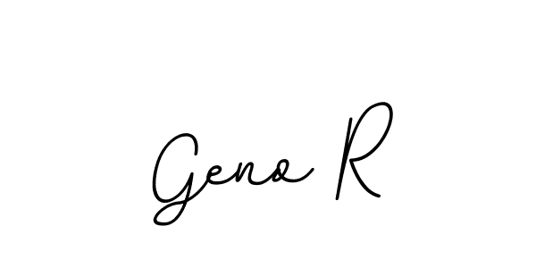 The best way (BallpointsItalic-DORy9) to make a short signature is to pick only two or three words in your name. The name Geno R include a total of six letters. For converting this name. Geno R signature style 11 images and pictures png