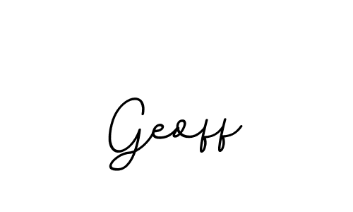 Make a beautiful signature design for name Geoff. With this signature (BallpointsItalic-DORy9) style, you can create a handwritten signature for free. Geoff signature style 11 images and pictures png