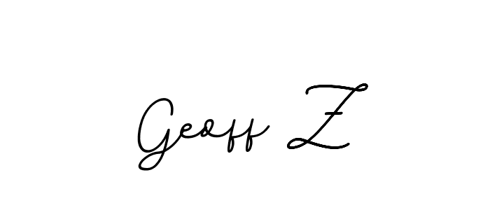 It looks lik you need a new signature style for name Geoff Z. Design unique handwritten (BallpointsItalic-DORy9) signature with our free signature maker in just a few clicks. Geoff Z signature style 11 images and pictures png