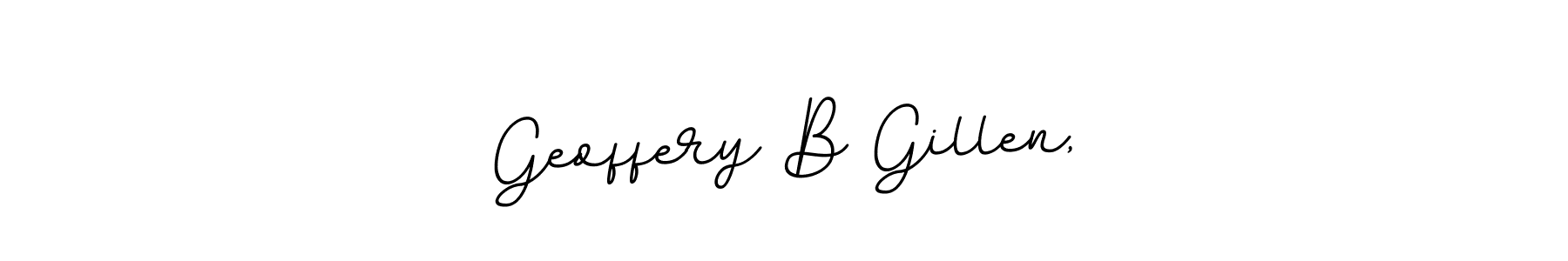 Also we have Geoffery B Gillen, name is the best signature style. Create professional handwritten signature collection using BallpointsItalic-DORy9 autograph style. Geoffery B Gillen, signature style 11 images and pictures png
