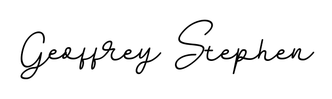 An effortless, minimalist signature concept for Geoffrey Stephen using BallpointsItalic-DORy9 design. Clean lines that look great on any document. Geoffrey Stephen signature style 11 images and pictures png
