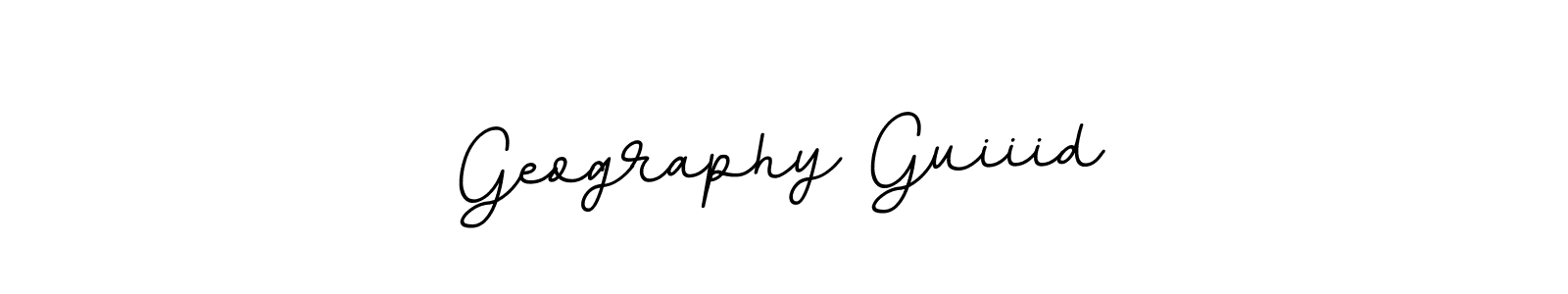 Design your own signature with our free online signature maker. With this signature software, you can create a handwritten (BallpointsItalic-DORy9) signature for name Geography Guiiid. Geography Guiiid signature style 11 images and pictures png