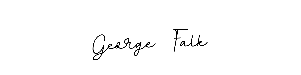 The best way (BallpointsItalic-DORy9) to make a short signature is to pick only two or three words in your name. The name George  Falk include a total of six letters. For converting this name. George  Falk signature style 11 images and pictures png