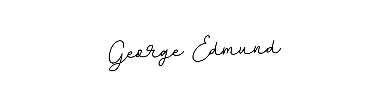 How to make George Edmund name signature. Use BallpointsItalic-DORy9 style for creating short signs online. This is the latest handwritten sign. George Edmund signature style 11 images and pictures png