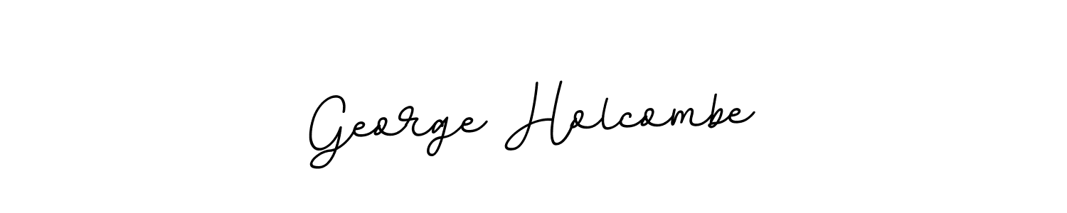 Use a signature maker to create a handwritten signature online. With this signature software, you can design (BallpointsItalic-DORy9) your own signature for name George Holcombe. George Holcombe signature style 11 images and pictures png