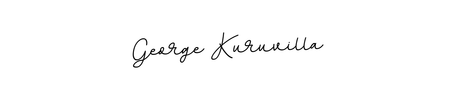 Use a signature maker to create a handwritten signature online. With this signature software, you can design (BallpointsItalic-DORy9) your own signature for name George Kuruvilla. George Kuruvilla signature style 11 images and pictures png