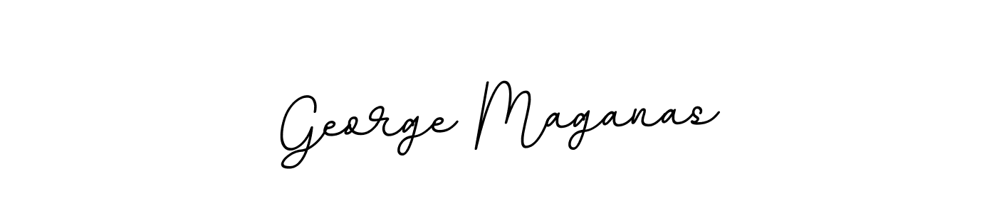 Use a signature maker to create a handwritten signature online. With this signature software, you can design (BallpointsItalic-DORy9) your own signature for name George Maganas. George Maganas signature style 11 images and pictures png