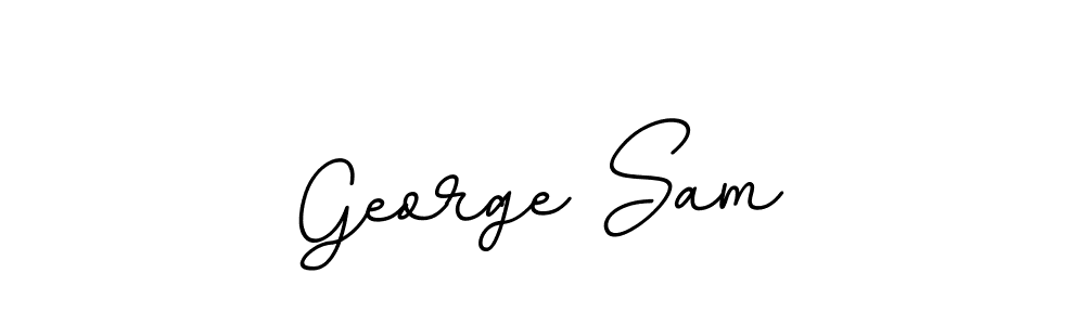 Design your own signature with our free online signature maker. With this signature software, you can create a handwritten (BallpointsItalic-DORy9) signature for name George Sam. George Sam signature style 11 images and pictures png