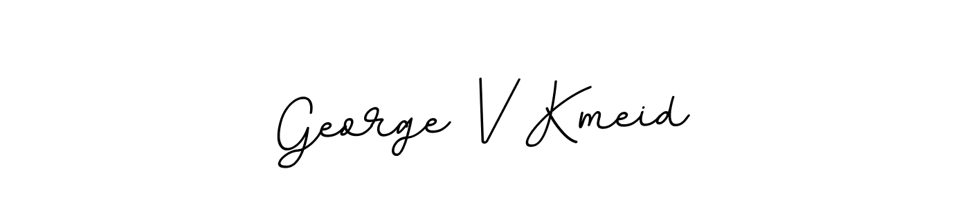 You should practise on your own different ways (BallpointsItalic-DORy9) to write your name (George V Kmeid) in signature. don't let someone else do it for you. George V Kmeid signature style 11 images and pictures png