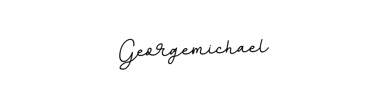 Georgemichael stylish signature style. Best Handwritten Sign (BallpointsItalic-DORy9) for my name. Handwritten Signature Collection Ideas for my name Georgemichael. Georgemichael signature style 11 images and pictures png