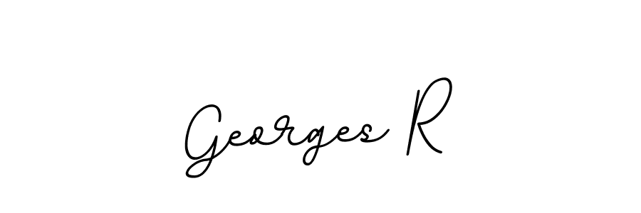 Design your own signature with our free online signature maker. With this signature software, you can create a handwritten (BallpointsItalic-DORy9) signature for name Georges R. Georges R signature style 11 images and pictures png