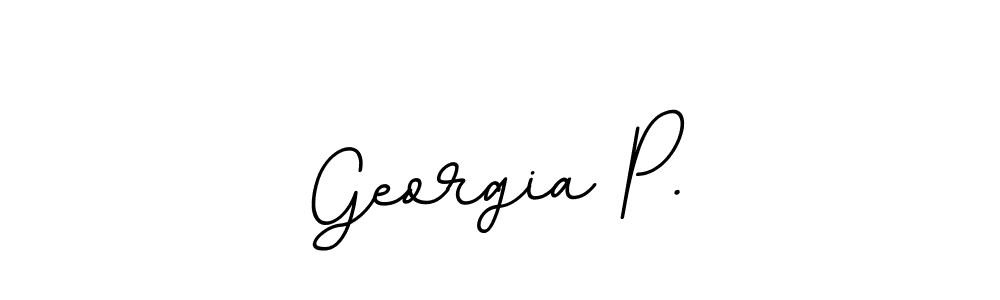 It looks lik you need a new signature style for name Georgia P.. Design unique handwritten (BallpointsItalic-DORy9) signature with our free signature maker in just a few clicks. Georgia P. signature style 11 images and pictures png