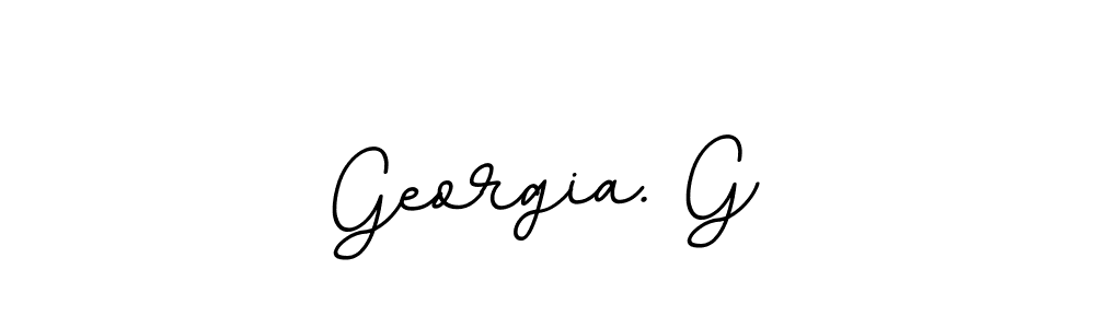 Design your own signature with our free online signature maker. With this signature software, you can create a handwritten (BallpointsItalic-DORy9) signature for name Georgia. G. Georgia. G signature style 11 images and pictures png