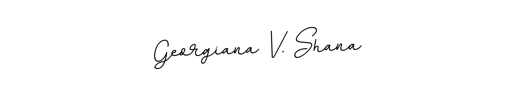 Also we have Georgiana V. Shana name is the best signature style. Create professional handwritten signature collection using BallpointsItalic-DORy9 autograph style. Georgiana V. Shana signature style 11 images and pictures png