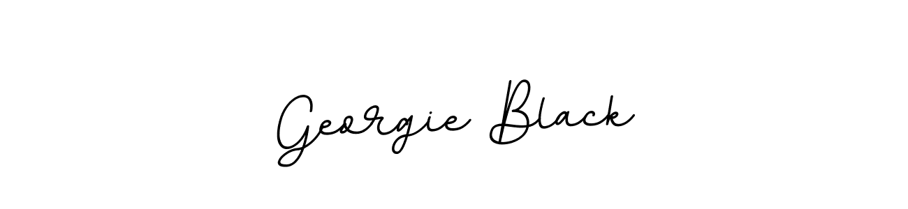 Make a beautiful signature design for name Georgie Black. With this signature (BallpointsItalic-DORy9) style, you can create a handwritten signature for free. Georgie Black signature style 11 images and pictures png