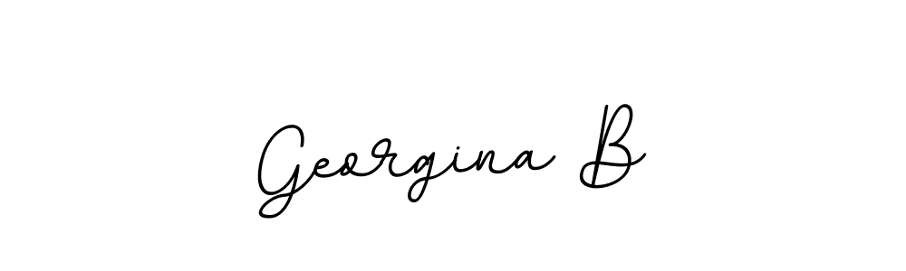 if you are searching for the best signature style for your name Georgina B. so please give up your signature search. here we have designed multiple signature styles  using BallpointsItalic-DORy9. Georgina B signature style 11 images and pictures png