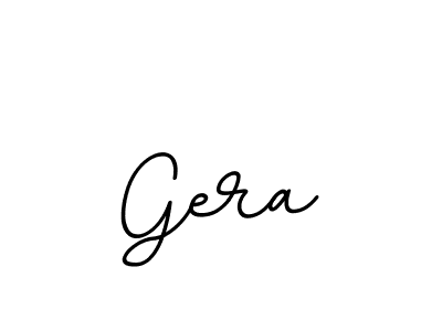 Create a beautiful signature design for name Gera. With this signature (BallpointsItalic-DORy9) fonts, you can make a handwritten signature for free. Gera signature style 11 images and pictures png