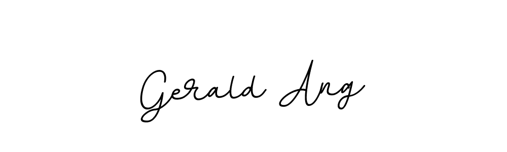 How to make Gerald Ang name signature. Use BallpointsItalic-DORy9 style for creating short signs online. This is the latest handwritten sign. Gerald Ang signature style 11 images and pictures png