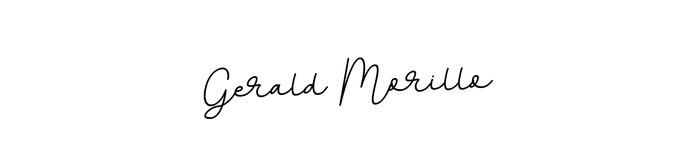 Make a beautiful signature design for name Gerald Morillo. With this signature (BallpointsItalic-DORy9) style, you can create a handwritten signature for free. Gerald Morillo signature style 11 images and pictures png