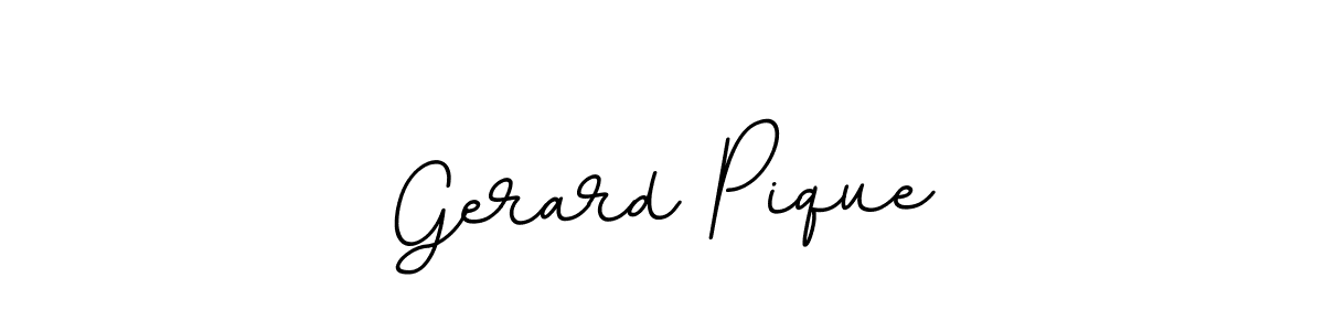 How to make Gerard Pique name signature. Use BallpointsItalic-DORy9 style for creating short signs online. This is the latest handwritten sign. Gerard Pique signature style 11 images and pictures png