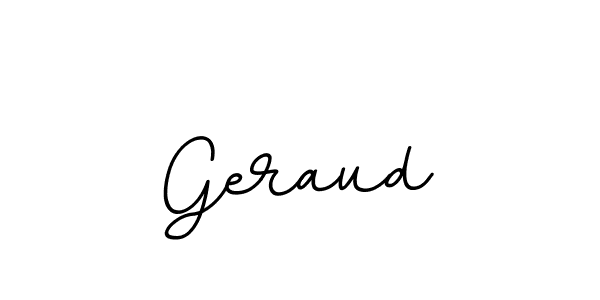 How to make Geraud name signature. Use BallpointsItalic-DORy9 style for creating short signs online. This is the latest handwritten sign. Geraud signature style 11 images and pictures png