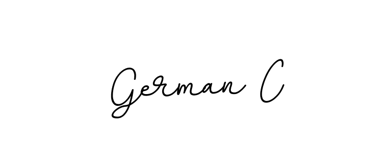 Create a beautiful signature design for name German C. With this signature (BallpointsItalic-DORy9) fonts, you can make a handwritten signature for free. German C signature style 11 images and pictures png