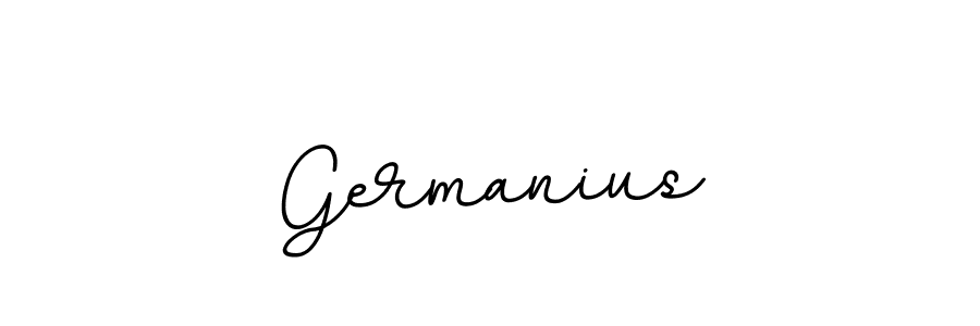 Use a signature maker to create a handwritten signature online. With this signature software, you can design (BallpointsItalic-DORy9) your own signature for name Germanius. Germanius signature style 11 images and pictures png