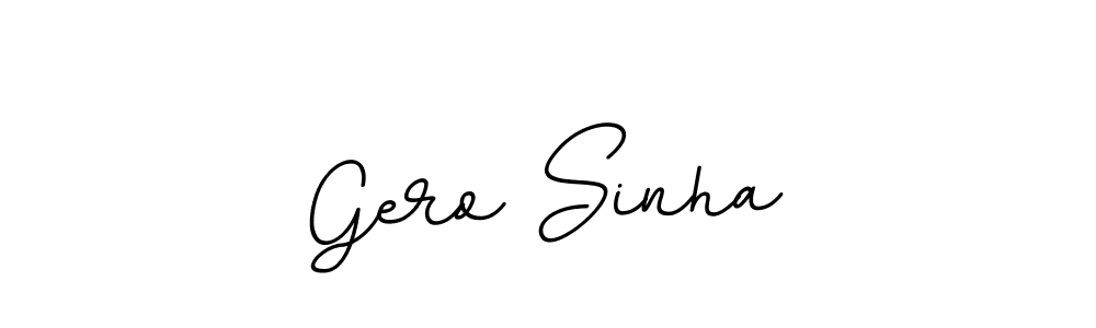 The best way (BallpointsItalic-DORy9) to make a short signature is to pick only two or three words in your name. The name Gero Sinha include a total of six letters. For converting this name. Gero Sinha signature style 11 images and pictures png