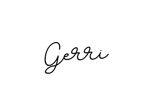 Create a beautiful signature design for name Gerri. With this signature (BallpointsItalic-DORy9) fonts, you can make a handwritten signature for free. Gerri signature style 11 images and pictures png