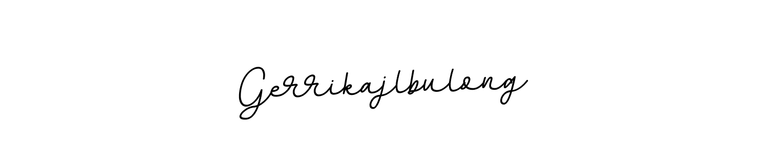 Make a beautiful signature design for name Gerrikajlbulong. With this signature (BallpointsItalic-DORy9) style, you can create a handwritten signature for free. Gerrikajlbulong signature style 11 images and pictures png