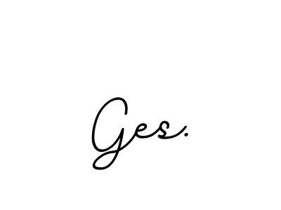 It looks lik you need a new signature style for name Ges.. Design unique handwritten (BallpointsItalic-DORy9) signature with our free signature maker in just a few clicks. Ges. signature style 11 images and pictures png