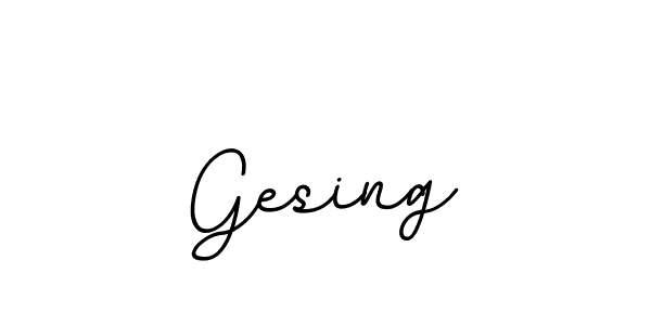 The best way (BallpointsItalic-DORy9) to make a short signature is to pick only two or three words in your name. The name Gesing include a total of six letters. For converting this name. Gesing signature style 11 images and pictures png