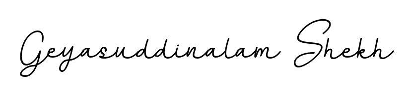 Make a beautiful signature design for name Geyasuddinalam Shekh. With this signature (BallpointsItalic-DORy9) style, you can create a handwritten signature for free. Geyasuddinalam Shekh signature style 11 images and pictures png