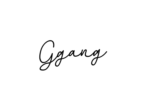 Make a beautiful signature design for name Ggang. With this signature (BallpointsItalic-DORy9) style, you can create a handwritten signature for free. Ggang signature style 11 images and pictures png